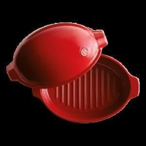 Emile Henry Fırın Kabı Yuvarlak Et/Tavuk/Hindi Pişime 4,5 Lt Kırmızı/Burgundy -348444