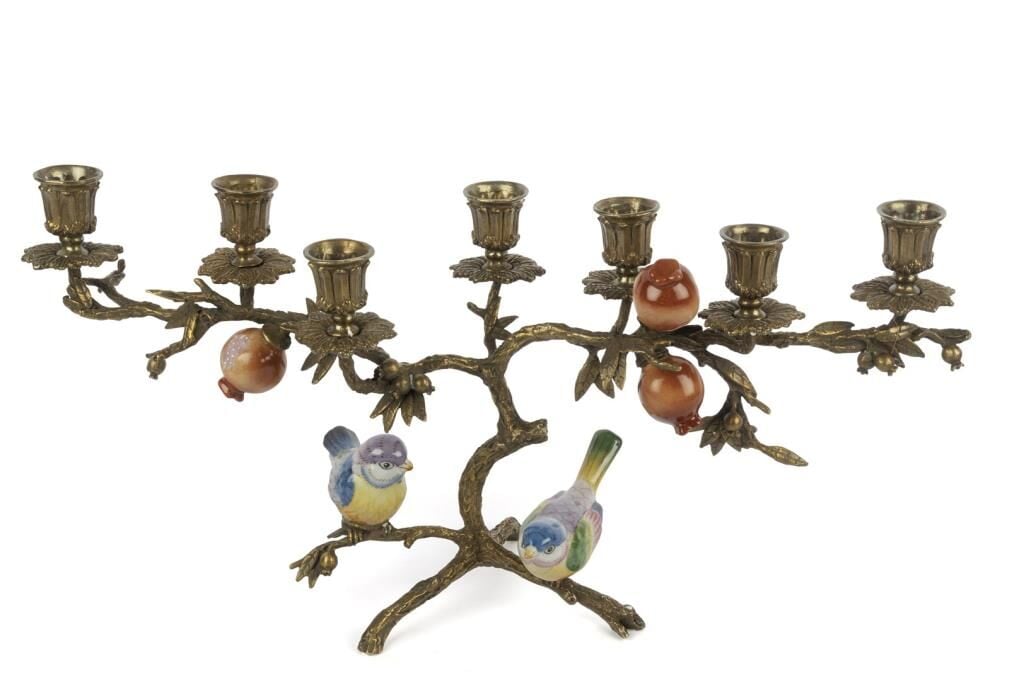 Mikasa Moor Bronz Renkli Kuş Nar 7liŞamdan 48x23cm