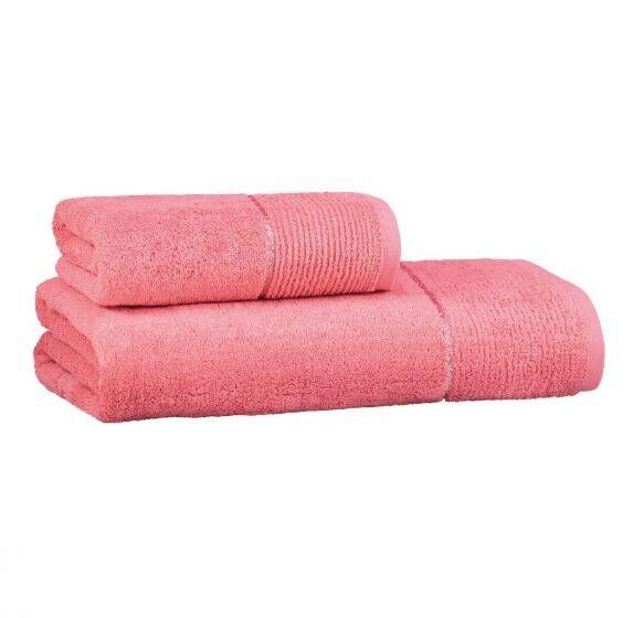 Sarev New Soho Pembe %100 Pamuk Havlu 90*150 cm