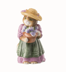 Hutschenreuther Porselen Lady Cat Figür Obje Ø 11,9 cm - h 11,9 cm