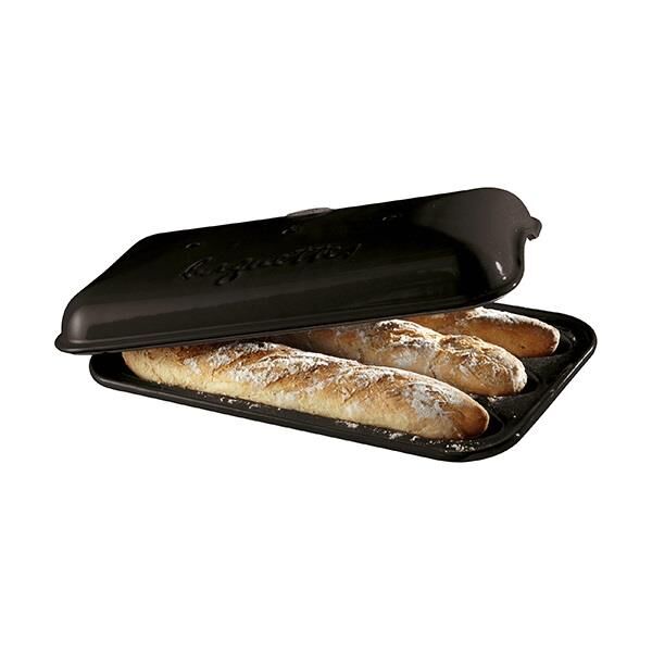 Emile Henry Baget Ekmek/Fırın Kabı Dikdörtgen  39.5 X 23 Cm Antrasit -795506