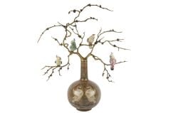 Mikasa Moor Kahverengi Kuğulu Bronz Dallı Dek Küp 62x70cm