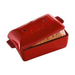 Emile Henry Ekmek/Fırın Kabı Baton 28 X 14,5 Cm Kırmızı/Burgundy -345504