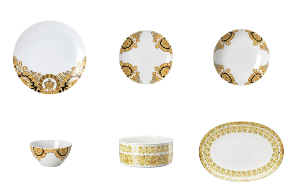 Versace Barocco 92 51 Parça Yemek Takımı