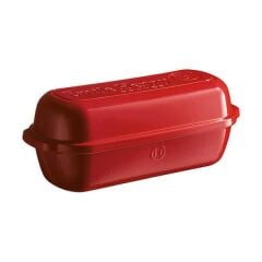 Emile Henry Ekmek/Fırın Kabı Dikdörtgen 39 X 16 Cm Kırmızı/Burgundy -345503