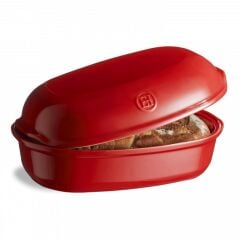 Emile Henry Artisan Ekmek/Fırın Kabı  34 X 23 Cm Kırmızı/Burgundy -345501