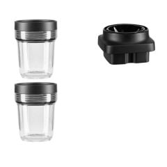 KitchenAid 5KSB2040BBB K400 Artisan Blender İçin 200 Ml Küçük Porsiyon Sürahisi Genişleme Seti