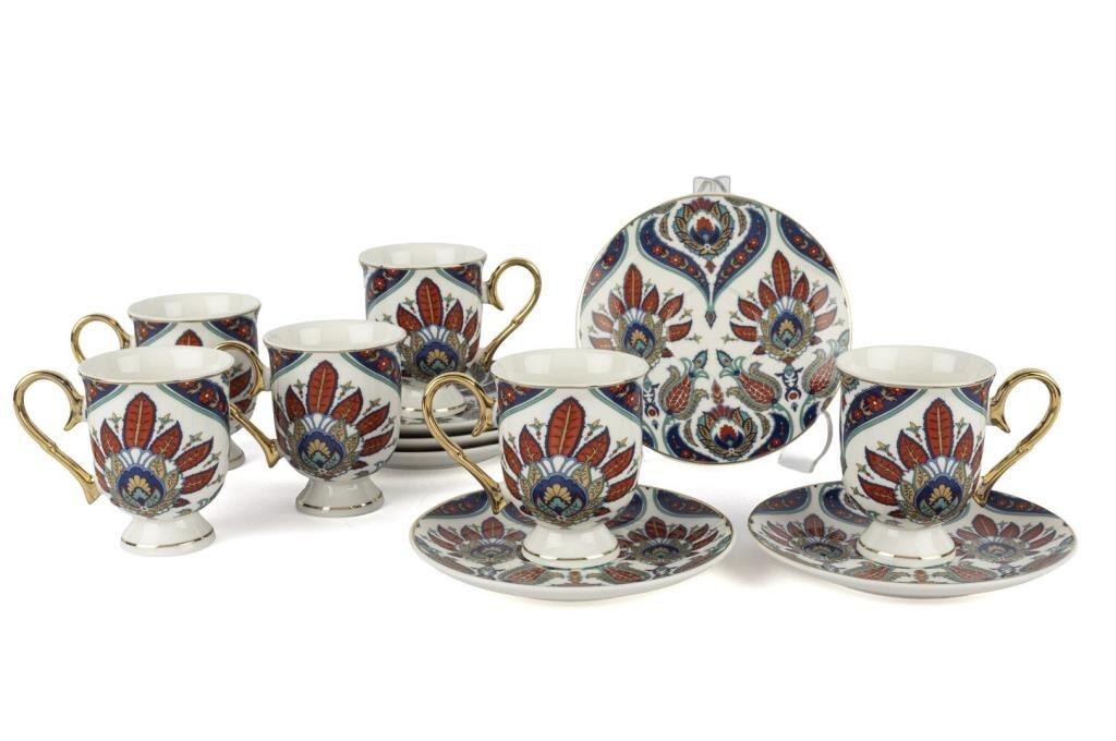 Mikasa Moor Royal Ikat 6lı Kahve Fincan Seti 90ml