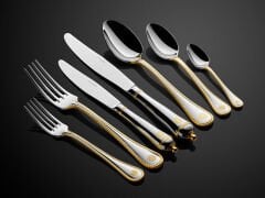 Lamedore Royalty Yarım Gold 89 Parça Çatal Bıçak Seti
