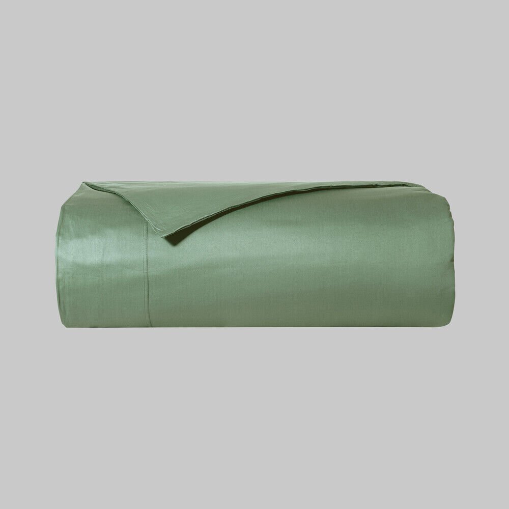 Sarev Monochrome %100 Pamuk Saten Nevresim Çift Kişilik-Forest Green
