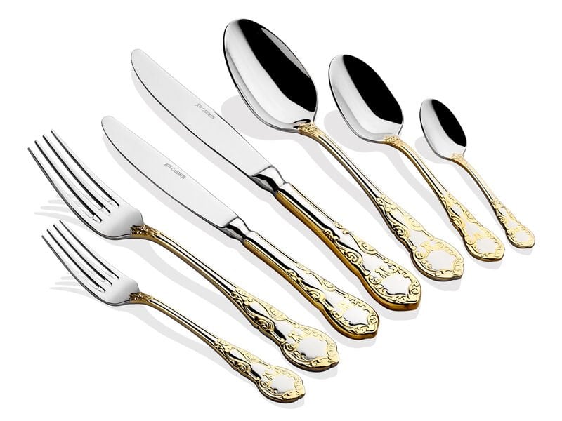 Lamedore Excellence Gold 89 Parça Çatal Bıçak Seti