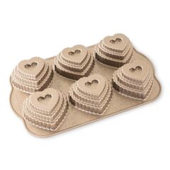 Nordicware 6´lı Mini Kalp Kek Kalıbı (90937)