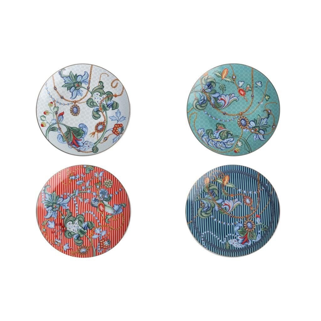 Lucky Art Chantelle  Bone 19Cm 4Lü Tabak Seti