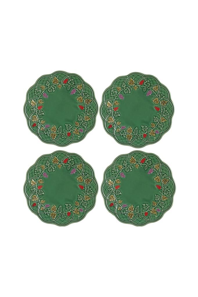 Lucky Art Vınea 4Lu Seramık Tabak Setı 22Cm