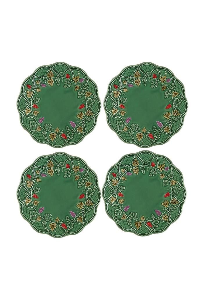 Lucky Art Vınea 4Lu Seramık Tabak Setı 27Cm