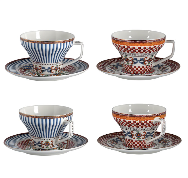 Berghoff Vivare Bone 4Lu Cay Fincanı Seti