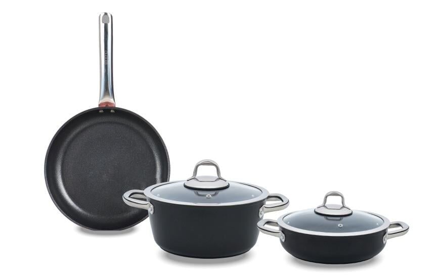 Leggno Master Daily 5 Parça Tencere Seti Siyah