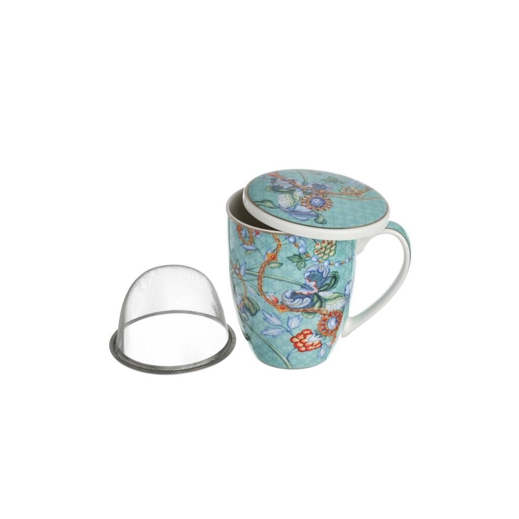 Lucky Art Chantelle Bone Suzgeclı Kapaklı Kupa 600Ml