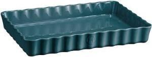 Emile Henry Tart-Börek Fırın Kabı Dikdörtgen 33 X 24 Cm Mavi/Blue Flame -976038