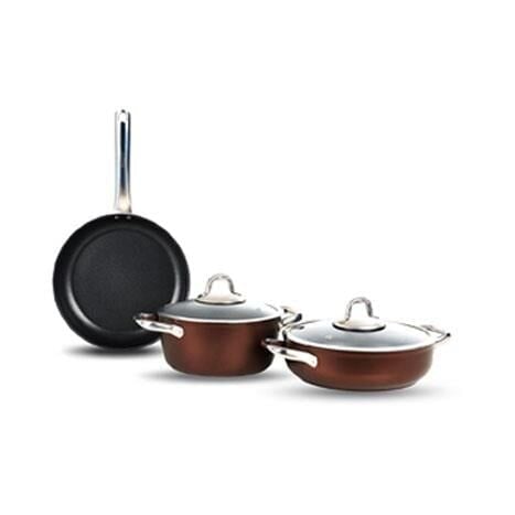 Leggno Master Daily 5 Parça Tencere Seti Metalik Bronz