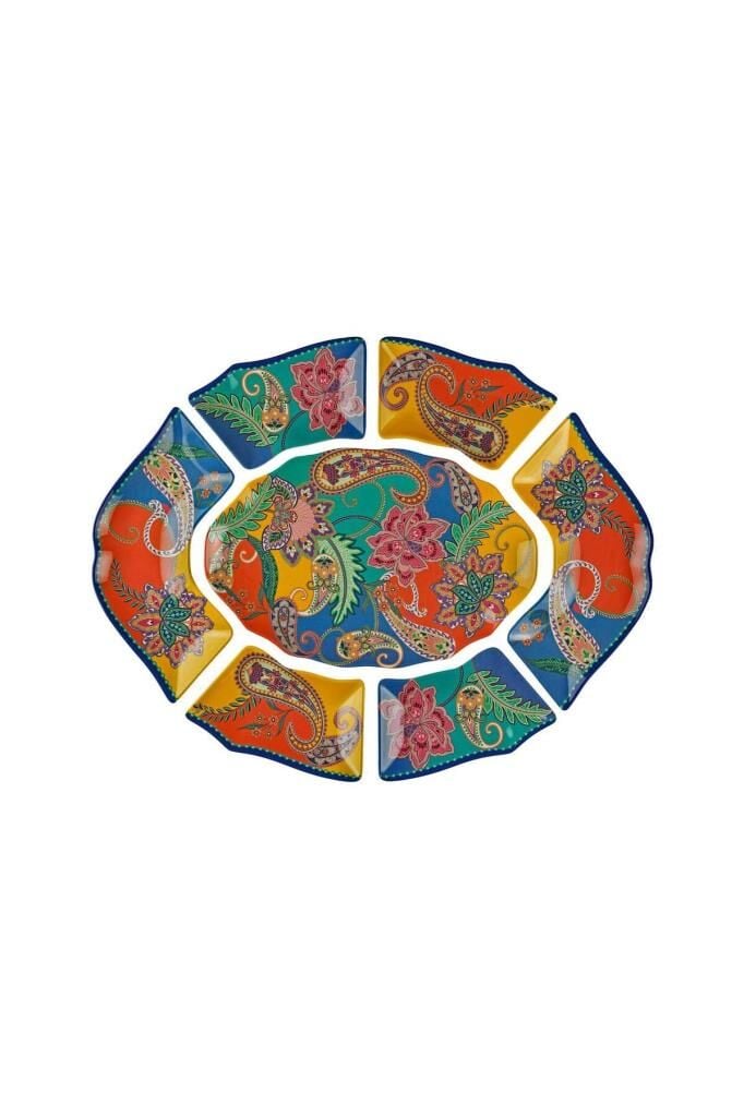 Lucky Art Paıselle Melamın 7 Parça Meze Seti