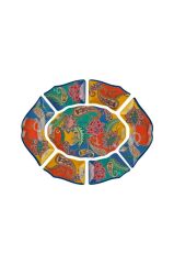 Lucky Art Paıselle Melamın 7 Parça Meze Seti