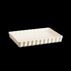 Emile Henry Tart-Börek Fırın Kabı Dikdörtgen 33 X 24 Cm Ekru/Clay -26038