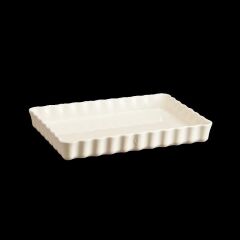 Emile Henry Tart-Börek Fırın Kabı Dikdörtgen 33 X 24 Cm Ekru/Clay -26038