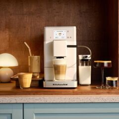 KitchenAid Tam Otomatik Espresso Makinesi KF4 Buzlu Kahve Özellikli - Porcelain White-5KES8454EPL