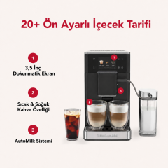 KitchenAid Tam Otomatik Espresso Makinesi KF4 Buzlu Kahve Özellikli - Porcelain White-5KES8454EPL