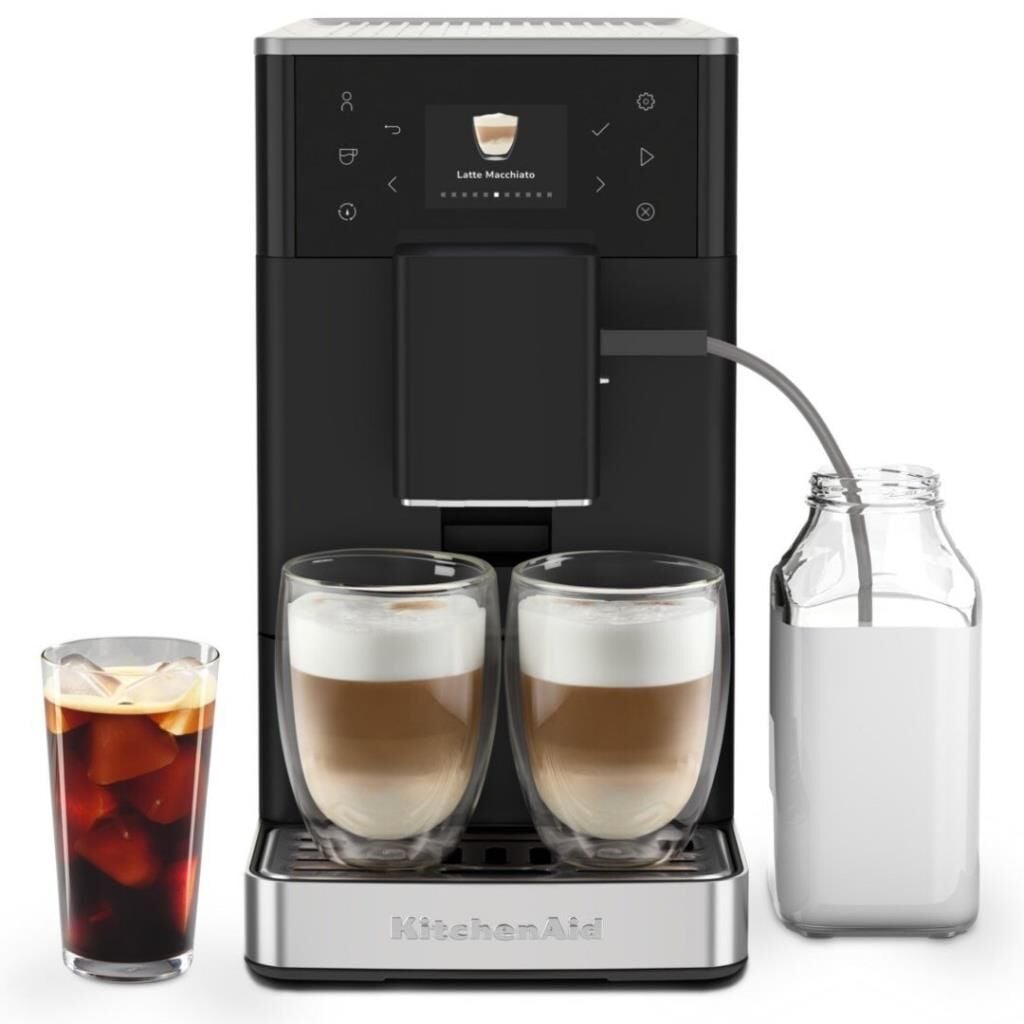 KitchenAid Tam Otomatik Espresso Makinesi KF3 Buzlu Kahve Özellikli - Matte Black-5KES8453EBM