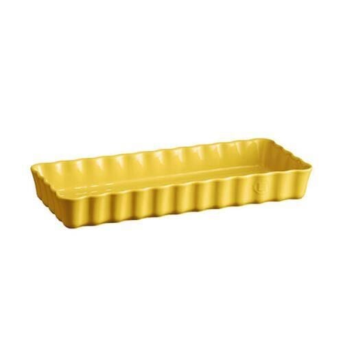 Emile Henry Tart-Börek Fırın Kabı Dikdörtgen 36.5 X 15 Cm Mat Sarı/Provence Yellow -906034