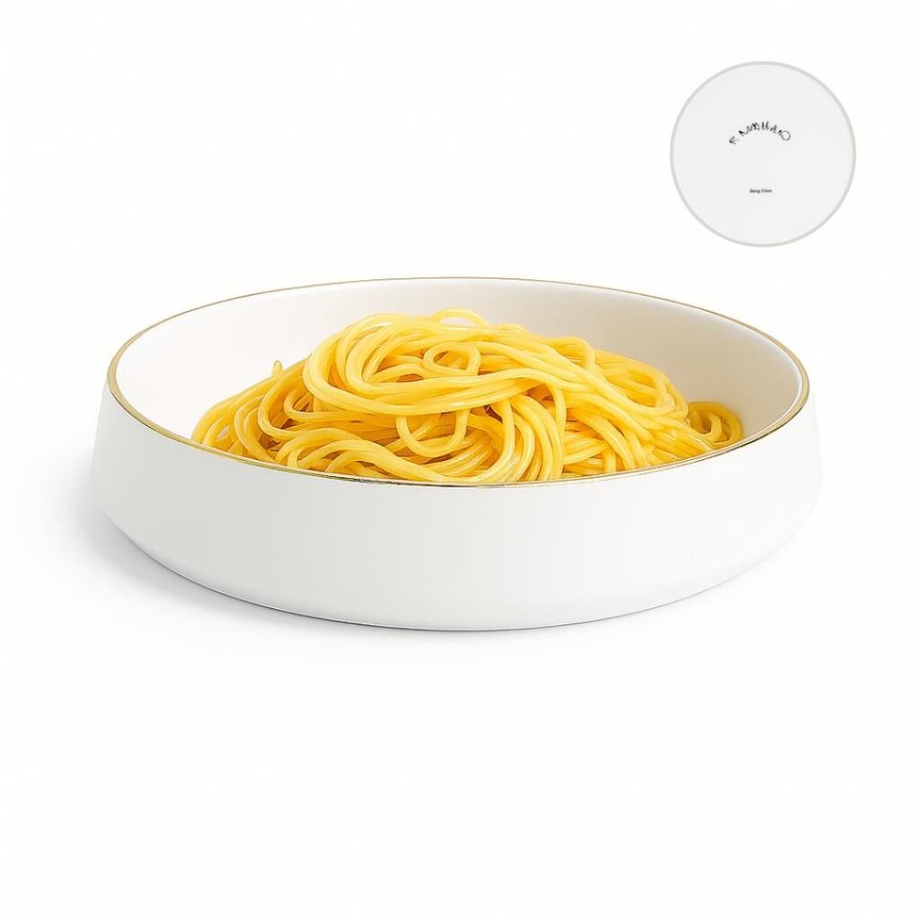 Koleksiyon Sufi Altın 6'lı Makarna/Mantı Tabağı 21cm