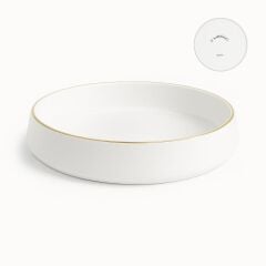 Koleksiyon Sufi Altın 6'lı Makarna/Mantı Tabağı 21cm