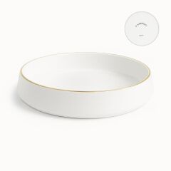 Koleksiyon Sufi Altın 6'lı Makarna/Mantı Tabağı 21cm