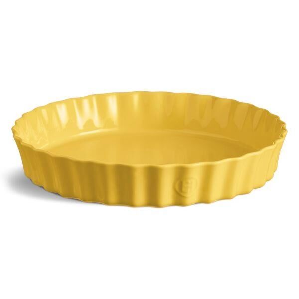 Emile Henry Tart-Börek-Flan Kabı Yuvarlak 32 Cm Sarı/Provence Yellow -906032