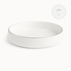 Koleksiyon Sufi Platin 6'lı Makarna/Mantı Tabağı 21cm