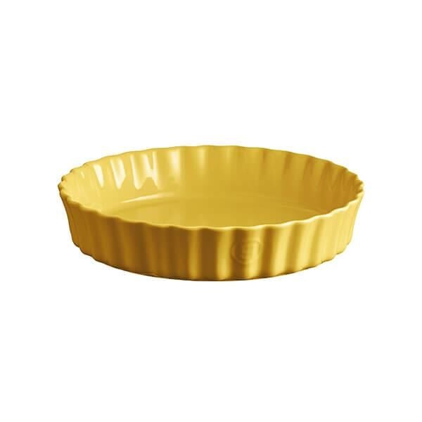 Emile Henry Tart-Börek-Flan Kabı 28 Cm Mat Sarı/Provence Yellow -906028
