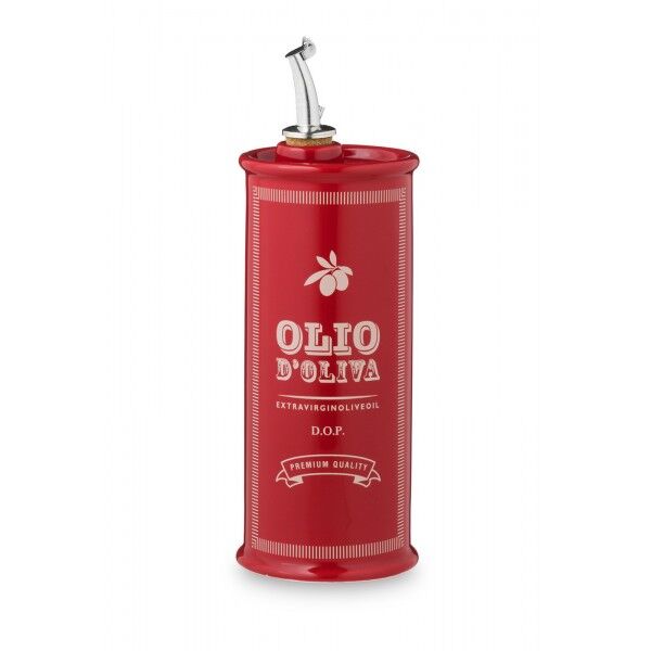 Nuovacer - Vintage Kırmızı Silindir Yağlık 500ml