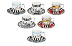 Lucky Art Maggey Bone 6Lı Kahve Fıncanı Setı