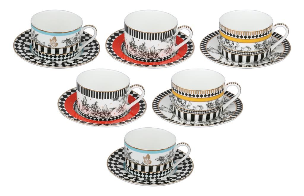 Lucky Art Maggey Bone 6Lı Cay Fıncanı Setı
