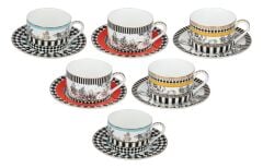 Lucky Art Maggey Bone 6Lı Cay Fıncanı Setı