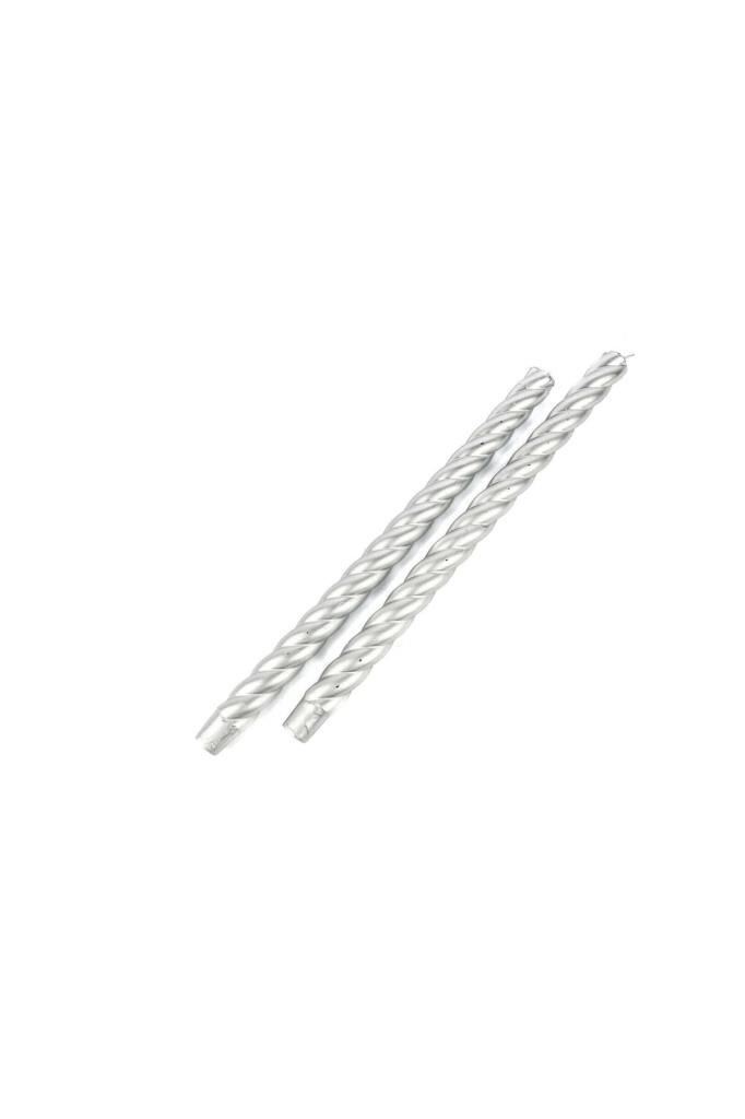 Mikasa Moor Gümüş 2li Mum 35cm