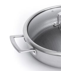 Maxx Doria Steel Fusion 24 Cm Kısa Tencere