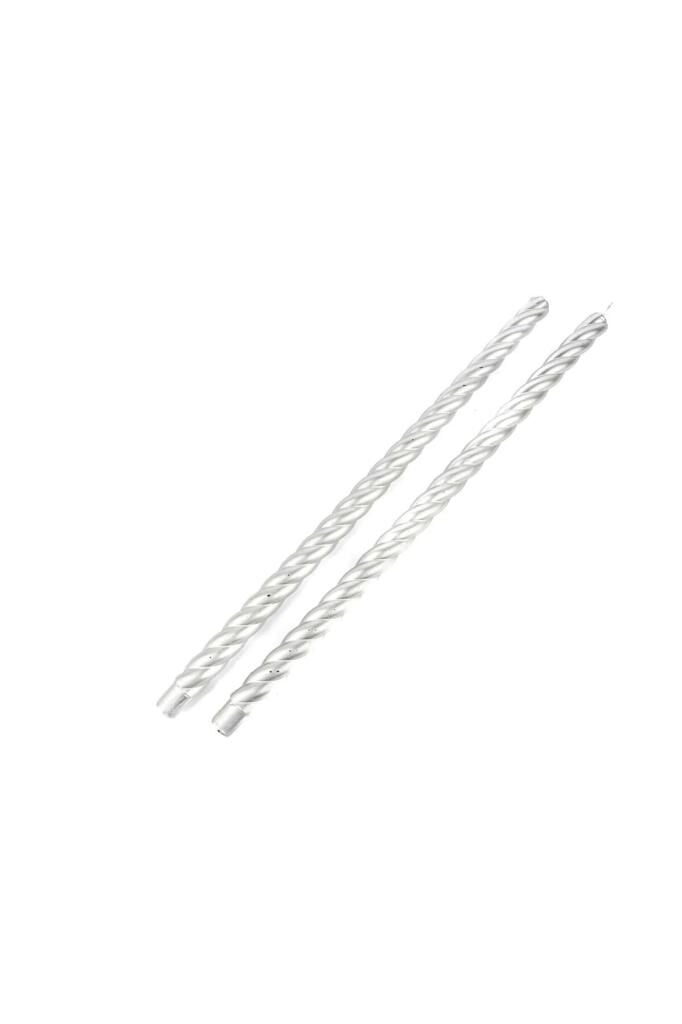 Mikasa Moor Silver İnce 2li Mum 48cm