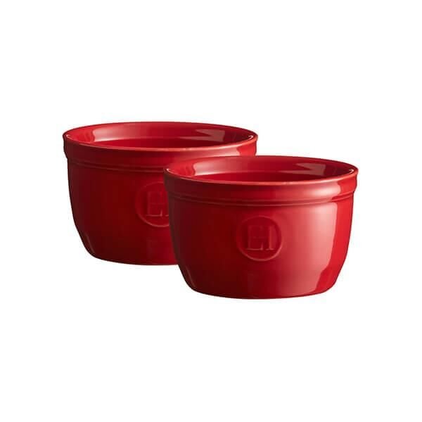 Emile Henry Fırın Kabı Ramekin No.9 Burgundy 2´Li Set Kırmızı/Burgundy -344009
