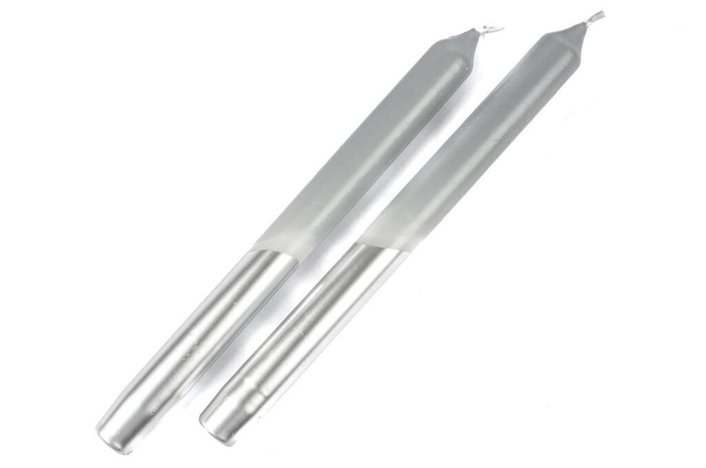 Mikasa Moor Gümüş Gri 2li Mum 25cm