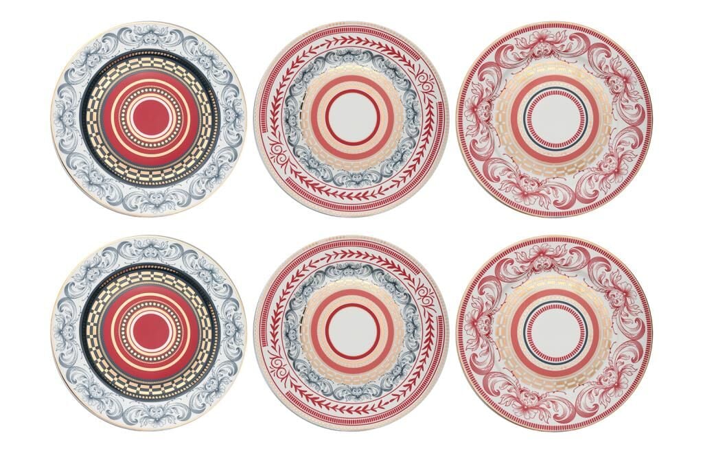 Lucky Art Lancelot Bone 20Cm 6Lı Tabak Seti