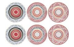 Lucky Art Lancelot Bone 20Cm 6Lı Tabak Seti