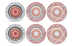 Lucky Art Lancelot Bone 20Cm 6Lı Tabak Seti